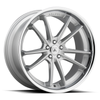 Set 4 Asanti Black ABL23 Sigma 20x10.5 5x120 Silver Chrome Wheels 20" 38mm