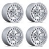 Set 4 18" Fuel FC894 Core Hyper Silver Machined Face 18x9 Wheels 8x180 12mm Rims Offroad Truck Wheels