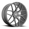 Set 4 Asanti Black ABL-27 Dynasty 22x9 5x4.25 Titanium Brushed Wheels 22" 40mm