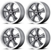 Set 4 American Racing AR105 Torq Thrust M 17x7.5 5x4.5 Anthracite Rims 17" 45mm