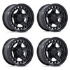 Set 4 17" Fuel FC894 Core Matte Black 17x8.5 Wheels 5x5 -10mm Offroad Truck Rims
