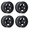 Set 4 17" Fuel FC894 Core Gloss Black 17x8.5 Wheels 6x4.5 (6x114.3) 25mm Rims