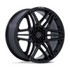 Set 4 20" Fuel FC909 Weapon Gloss Black 20x10 Wheels 6x135 -18mm Truck SUV Rims Lifted Offroad Wheels