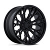20" Fuel FC409 Hive Matte Black Gloss Black Lip 20x10 Wheel 6x135 -18mm Truck Rim