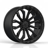 Set 4 20" TIS 556SB Satin Black Satin Black Ring Wheels 20x10 8x6.5 -20mm Rims
