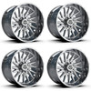 Set 4 26" TIS 547C Chrome Plated Wheels 26x14 8x6.5 (8x165.1) -76mm Offroad Rims Lifted Truck Wheels