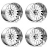 Set 4 American Force AFW 74 Octane SS 20x12 5x5 Polished Wheels 20" -40mm Rims