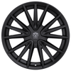 Set 4 20" Edge Street 353B Gloss Black Wheels 20x8.5 5x4.5 5x120 40mm Rims