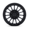 Set 4 17" Fuel FC905 Ascend Matte Black Gloss Black Lip 17x9 Wheels 6x135 1mm Rims Offroad Truck SUV Wheels