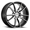 Petrol P0A 17x8 5x110 Gloss Black W/ Machined Cut Face Wheel 17" 40mm Rim
