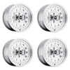 Set 4 17" American Racing AR62 Outlaw II 17x8 8x6.5 18mm Wheels Machined Rims