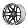 22" Fuel FC408 Flight Gloss Gunmetal Chrome Lip 22x9.5 6x5.5 (6x139.7) 20mm Rim Offroad Truck SUV Wheel