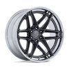 Set 4 22" Fuel FC408 Flight Gloss Gunmetal Chrome Lip 22x9.5 6x5.5 20mm Wheels