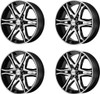 Set 4 American Racing AR893 Mainline 20x8.5 5x5 Black Machined Wheels 20" 35mm