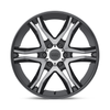 Set 4 American Racing AR893 Mainline 20x8.5 5x5 Black Machined Wheels 20" 35mm