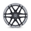 Set 4 20" Fuel FC408 Flight Gloss Gunmetal Chrome Lip 20x10 6x5.5 -18mm Wheels
