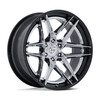 Set 4 22" Fuel FC408 Flight Chrome Gloss Black Lip 22x10 Wheels 6x135 -18mm Rims Lifted Offroad Truck SUV Wheels