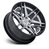 Set 4 22" Fuel FC408 Flight Chrome Gloss Black Lip 22x10 Wheels 6x135 -18mm Rims Lifted Offroad Truck SUV Wheels