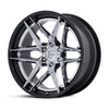 Set 4 22" Fuel FC408 Flight Chrome Gloss Black Lip 22x10 Wheels 6x135 -18mm Rims Lifted Offroad Truck SUV Wheels