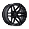 22" Fuel FC408 Flight Matte Black W/ Gloss Black Lip 22x9.5 Wheel 6x5.5 20mm Rim Offroad Truck SUV Wheel
