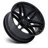 22" Fuel FC408 Flight Matte Black W/ Gloss Black Lip 22x9.5 Wheel 6x135 20mm Rim Offroad Truck SUV Wheel