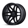 20" Fuel FC408 Flight Matte Black W/ Gloss Black Lip 20x9 Wheel 6x135 1mm Rim