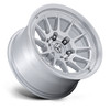 17" Fuel FC902 Spur Gloss Silver Machined Face 17x9 Wheel 6x5.5 (6x139.7) 1mm Rim Offroad Truck SUV Wheel