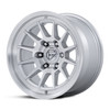 Set 4 17" Fuel FC902 Spur Gloss Silver Machined Face 17x9 Wheels 6x5.5 1mm Rims Offroad Truck SUV Wheels