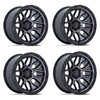Set 4 18" Fuel FC881 Surge Gloss Black Machined W/ GTCC 18x9 6x5.5 20mm Wheels