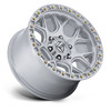 20" Fuel FC908 Puma Gloss Silver Machined Face 20x9 Wheel 6x5.5 (6x139.7) 1mm Rim Offroad Truck SUV Wheel