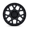 Set 4 17" Fuel FC908 Puma Matte Black Gloss Black Lip 17x9 Wheels 6x5.5 1mm Rims Offroad Truck SUC Wheels