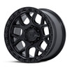 Set 4 20" Fuel FC908 Puma Matte Black Gloss Black Lip 20x9 Wheels 6x5.5 1mm Rims Offroad Truck SUV Wheels