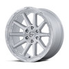 17" Fuel FC887 Circuit Gloss Silver Machined Face 17x9 6x5.5 (6x139.7) -12mm Rim Lifted Offroad Truck SUV Wheel