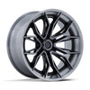 Set 4 20" Fuel FC404 Mutiny Gloss Black Brushed Dark Tint 20x9 8x180 1mm Wheels Offroad Truck Rims