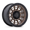 15" Fuel UTV FV832 Cycle UTV Matte Bronze Matte Black Lip 15x7 4x110 10mm Wheel Offroad Rim