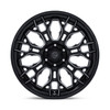 Set 4 20" Fuel FC409 Hive Gloss Black Milled 20x10 6x5.5 (6x139.7) -18mm Wheels Lifted Offroad Truck SUV Rims