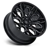 Set 4 20" Fuel FC409 Hive Gloss Black Milled 20x10 6x5.5 (6x139.7) -18mm Wheels Lifted Offroad Truck SUV Rims