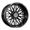 Set 4 20" Lock Extreme Apex Gloss Black 20x10 Wheels 5x5 5x5.5 18mm Truck Rims