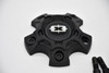 Vision Satin Black Wheel Center Cap Hub Cap C404SB-44V 4" 349 Savage 5x100 5x110 5x108 5x112