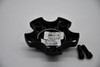 Vision Satin Black Wheel Center Cap Hub Cap C404SB-44V 4" 349 Savage 5x100 5x110 5x108 5x112