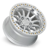 Set 4 17" Lock Offroad Trail Machine Clear Coat 17x8.5 Wheels 6x5.5 25mm Rims