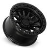 Set 4 20" Lock Offroad Trail Matte Black W Gloss Black Ring 20x9 6x5.5 1mm Rims Offroad Truck SUV Wheels