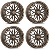 Set 4 18" Katana Racing KR12 Matte Bronze Wheels 18x8 5x120 40mm Racing Rims
