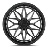 Set 4 17" Katana Racing KR12 Matte Black Wheels 17x7.5 5x112 40mm Racing Rims