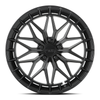Set 4 17" Katana Racing KR12 Matte Black Wheels 17x7.5 5x100 40mm Racing Rims