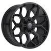 Set 4 22" Edge Off Road 302B Gloss Black Wheels 22x12 5x5 5x5.5 -44mm Truck Rims