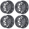 Set 4 20" Edge Street 352A Anthracite Wheels 20x8.5 5x4.5 5x120 40mm Street Rims