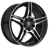 17" Edge Street 354MB Gloss Black Machined Face Wheel 17x7.5 5x4.5 5x120 40mm Rim