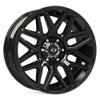 Set 4 20" Vision 305 Rekluse Gloss Black 20x9 Wheels 5x5 -12mm Lifted Truck Rims
