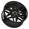 Set 4 20" Vision 305 Rekluse Gloss Black 20x9 Wheels 5x5 -12mm Lifted Truck Rims